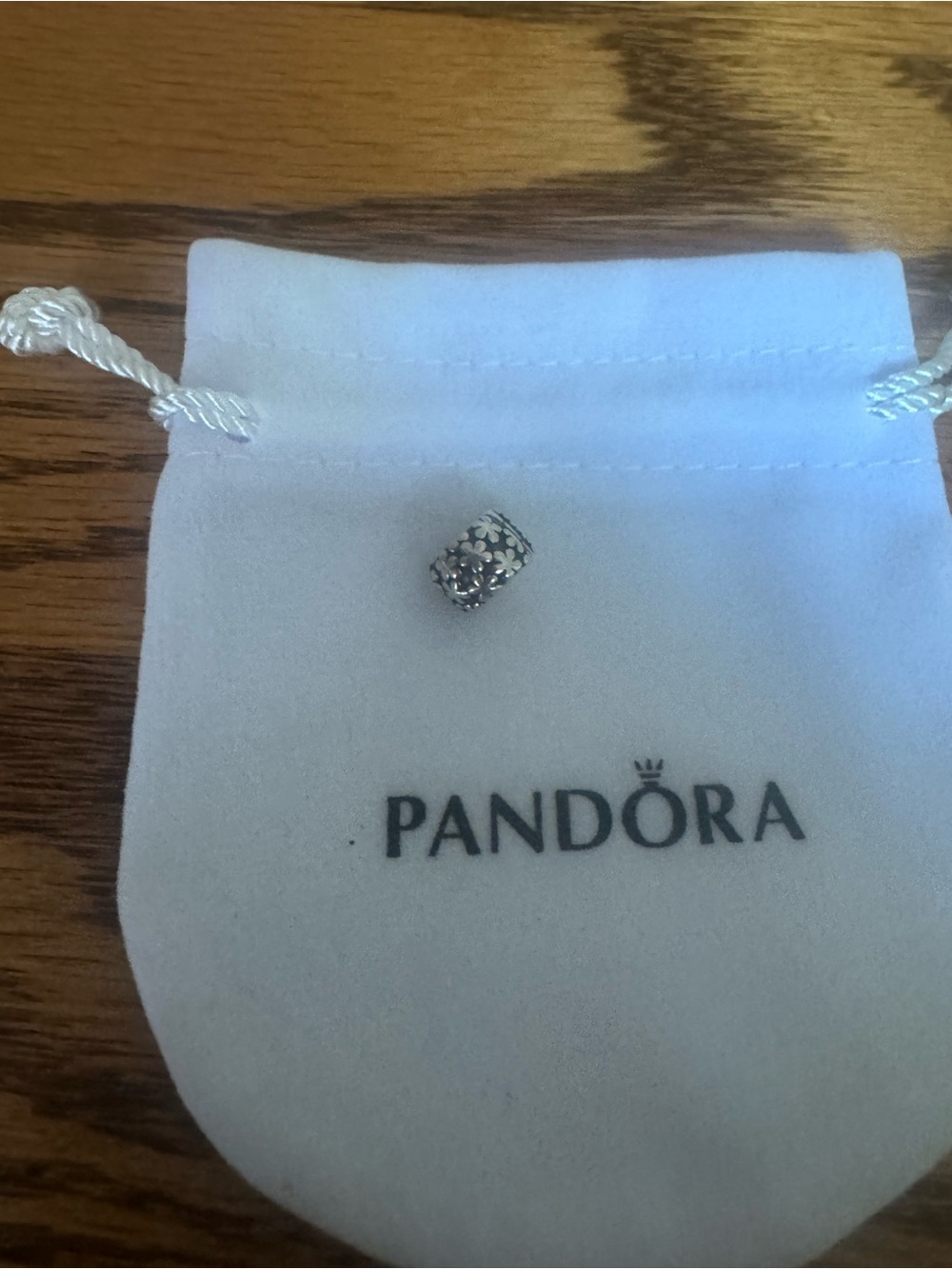 Pandora Silver Floral Spacer Charm - Silver